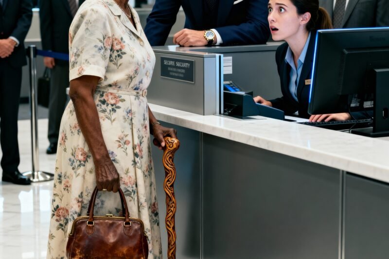 “IK WIL ALLEEN MAAR MIJN SALDO CONTROLEREN”, ZEI DE 90-JARIGE ZWARTE VROUW. De miljonair lachte… TOTDAT HIJ HET SCHERM ZAG.