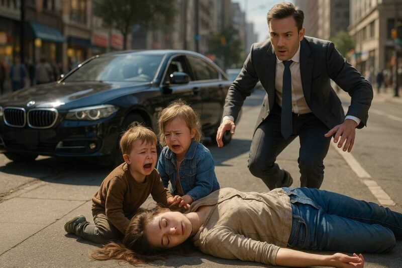 De ambulance arriveerde binnen enkele minuten.