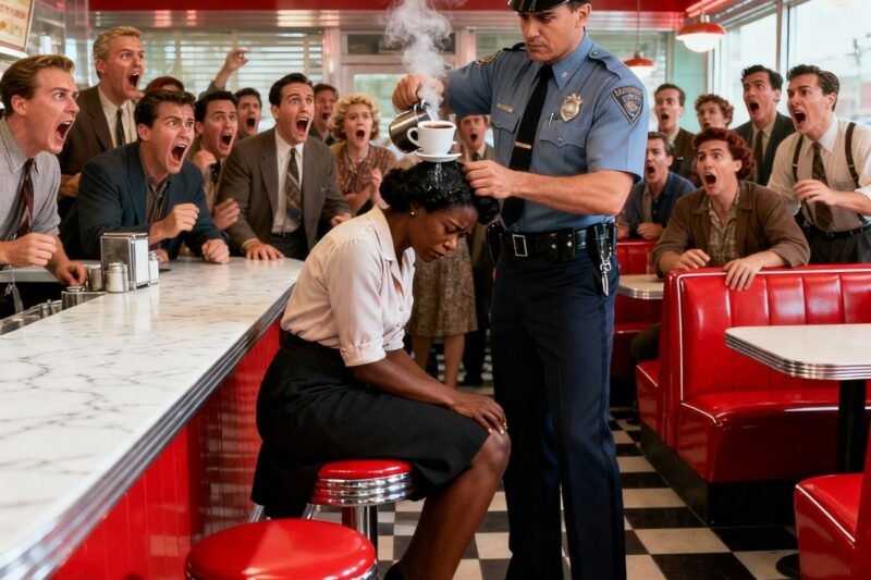 Arrogante Agent dumpt koffie op een stille zwarte vrouw-seconden Later valt hij op zijn knieën als hij beseft wie ze echt Is