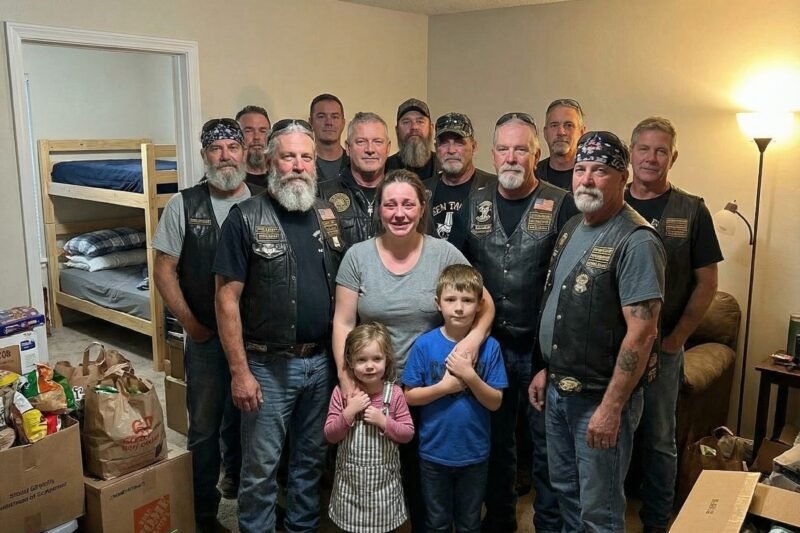 Mijn huisbaas bracht 30 motorrijders mee om mij uit mijn huis te zetten, maar hun optreden maakte me aan het huilen.