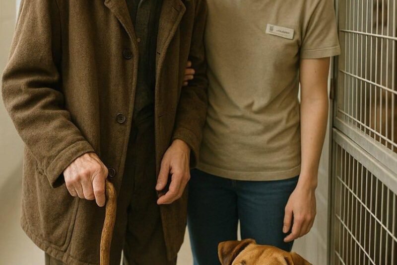 De oude man die elke zondag naar het asiel kwam en steeds om dezelfde hond vroeg die niemand anders wilde hebben