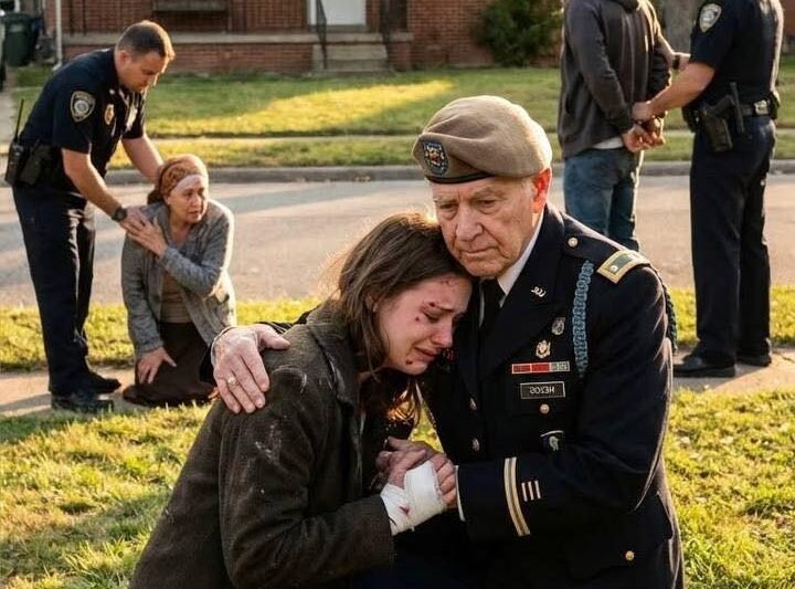 Mijn dochter fluisterde: “Papa, help,” en de lijn viel dood. Ik reed met 160 km per uur naar het landhuis van haar schoonfamilie. Mijn schoonzoon blokkeerde de veranda, met een honkbalknuppel in zijn handen, grijnzend: “Dit is een privéfamiliezaak. Je dochter had discipline nodig.” Eén klap velde hem. Binnen vond ik zijn moeder die mijn dochter op de grond hield terwijl ze schreeuwde, haar lange haar eraf zaagde. “Dit is de prijs van ongehoorzaamheid,” siste ze. Ik rukte mijn dochter los, net op tijd — haar lichaam brandde van de koorts terwijl ze in mijn armen instortte. Ze dachten dat ik stilletjes zou vertrekken. Ze hadden het mis. Het werd tijd dat ze leerden wie ik werkelijk ben.