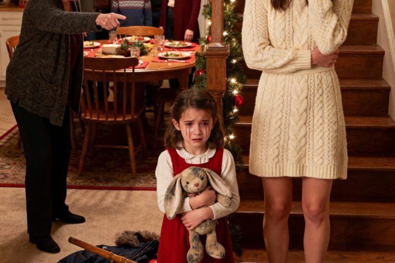 Ik heb mijn ouders nooit verteld dat ik degene was die ons ouderlijk huis had teruggekocht – mijn zus liet iedereen geloven dat zij dat had gedaan. Terwijl zij tegen familieleden opschepte, struikelde mijn 8-jarige dochter en morste sap op haar schoen. Ze schopte mijn kind en schreeuwde: “Weet je wel hoe duur deze zijn, nutteloze snotaap?” Ik hielp mijn dochter overeind en was klaar om de waarheid te vertellen. In paniek beschuldigde mijn zus me ervan wraak te willen nemen. Voor de ogen van 200 gasten sloeg mijn moeder me op de grond. “Wat heb je ooit voor dit gezin gedaan? Ga weg!” Ik veegde het bloed van mijn mond en belde één keer. “Zeg het contract op.”