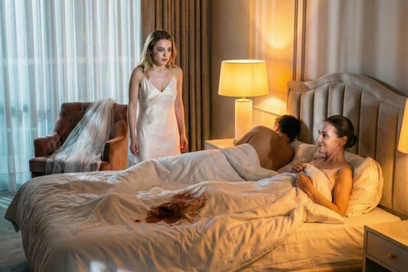 Op de huwelijksnacht moest ik mijn bed afstaan aan mijn schoonmoeder omdat ze ‘dronken’ was. De volgende ochtend vond ik iets op het laken dat me sprakeloos maakte.