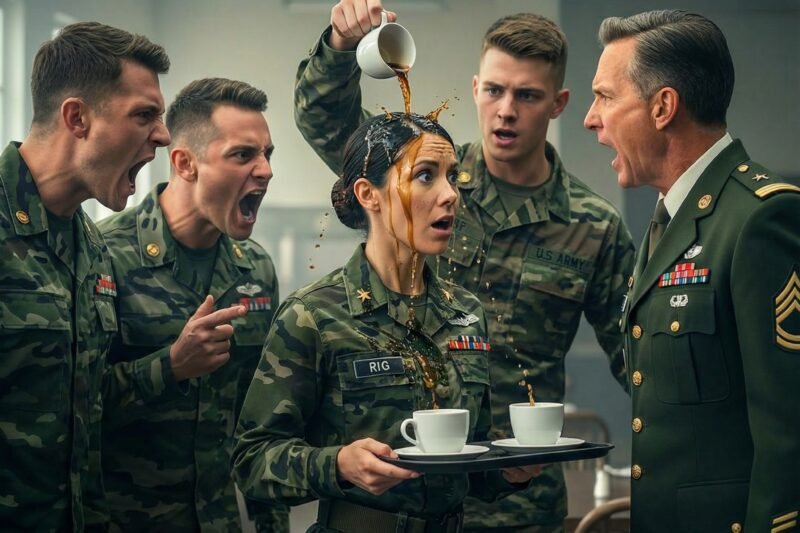 “Ze behandelden haar als een koffiemeisje op een oorlogsbasis, totdat de generaal haar zag en verstijfde van angst.”