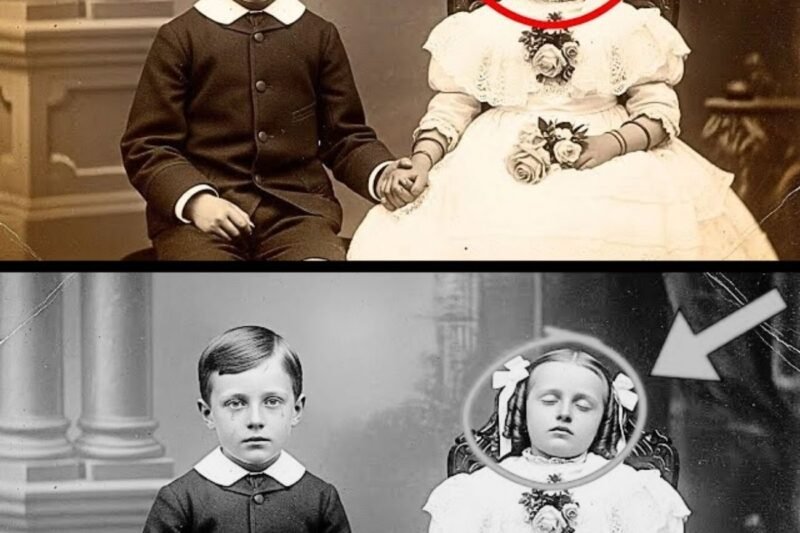 Deze foto uit 1885 van een jongen die handen vasthoudt aan zijn zus leek Schattig-totdat reparaties de tragedie onthulden.