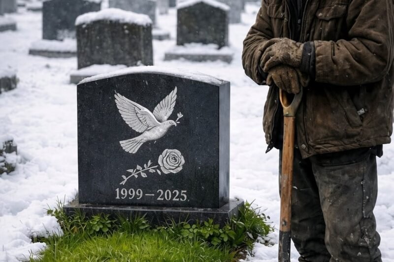 De begraafplaatsbeheerder merkte dat een van de graven zelfs bij de strengste vorst niet bevroor en groen bleef. Daarom besloot hij het op te graven, en wat hij onder de grond ontdekte, vervulde de oude man met ware afschuw 😱