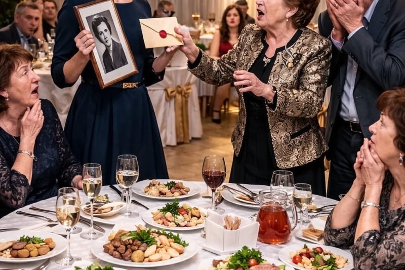 Op het familiefeest gooide mijn schoonmoeder een envelop met een DNA-test naar mij en schreeuwde: “Je hebt mijn zoon bedrogen. Deze jongen is niet mijn kleinzoon!” 😢