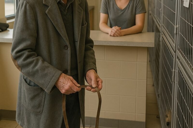 Het briefje dat de oude man bij sluitingstijd in de donatiebox stopte, bracht de directeur van het asiel ertoe de deuren op slot te doen, op de grond te gaan zitten en te beginnen huilen voor alle…