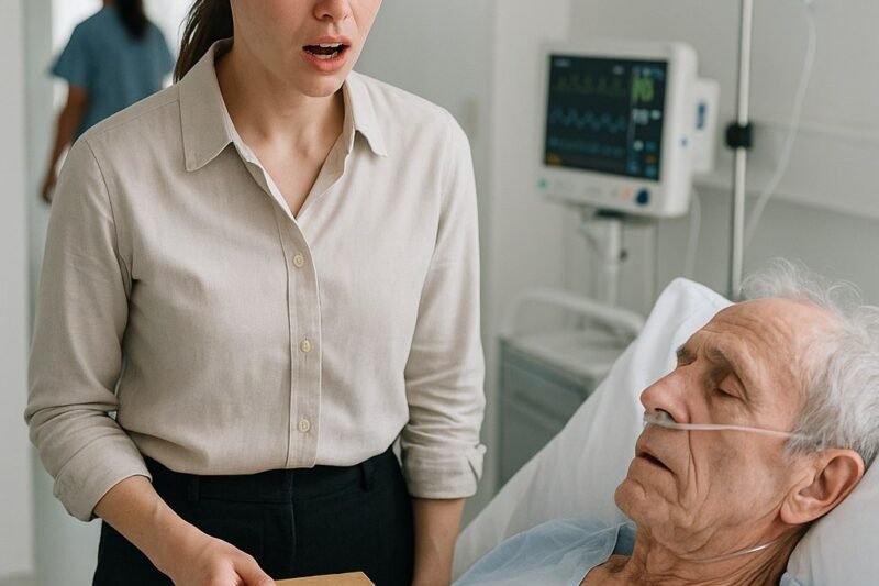 De verpleegkundige fluisterde dat de oude man op kamer 12 mij bij naam bleef roepen, maar ik had hem nog nooit eerder in mijn leven gezien.