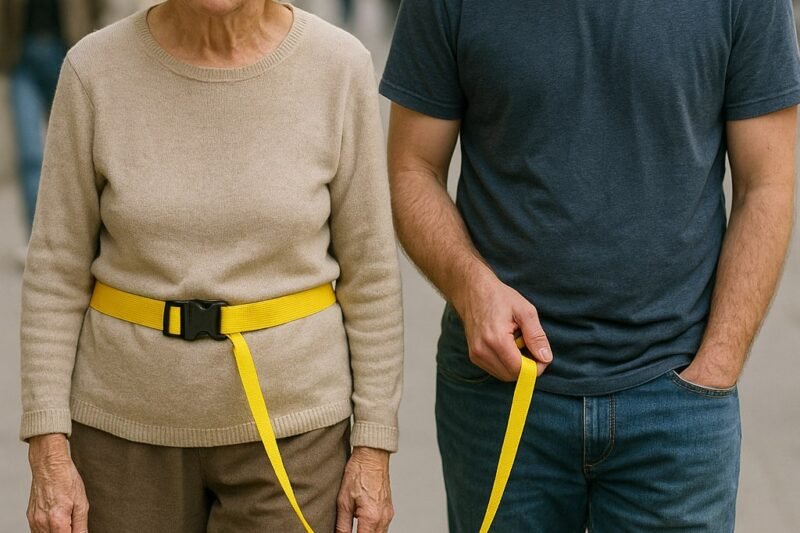 Toen Daniel’s moeder zijn naam begon te vergeten, kocht hij een felgele lijn en vertelde aan iedereen dat die voor een hond was, maar de waarheid was dat de lijn voor haar was.