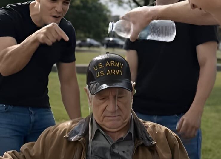 Drie hooligans in een park maakten een oude man belachelijk, goten water over hem heen en lachten: maar de jonge mannen hadden geen idee wie deze oude man werkelijk was en hoe deze ontmoeting voor hen zou eindigen 😱