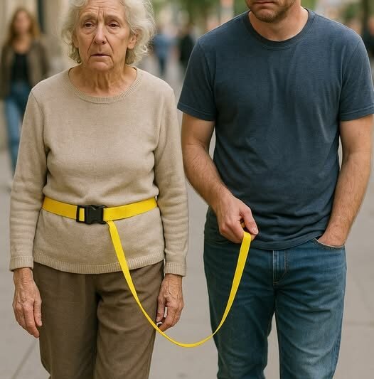 Toen Daniel’s moeder zijn naam begon te vergeten, kocht hij een felgele lijn en vertelde aan iedereen dat die voor een hond was, maar de waarheid was dat de lijn voor haar was.