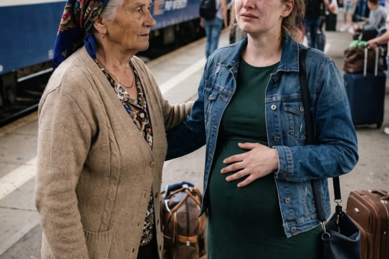Ze bracht 3 nachten door op het station… totdat een vreemde alles veranderde