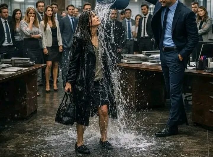 Niet vanwege haar natte kleding.