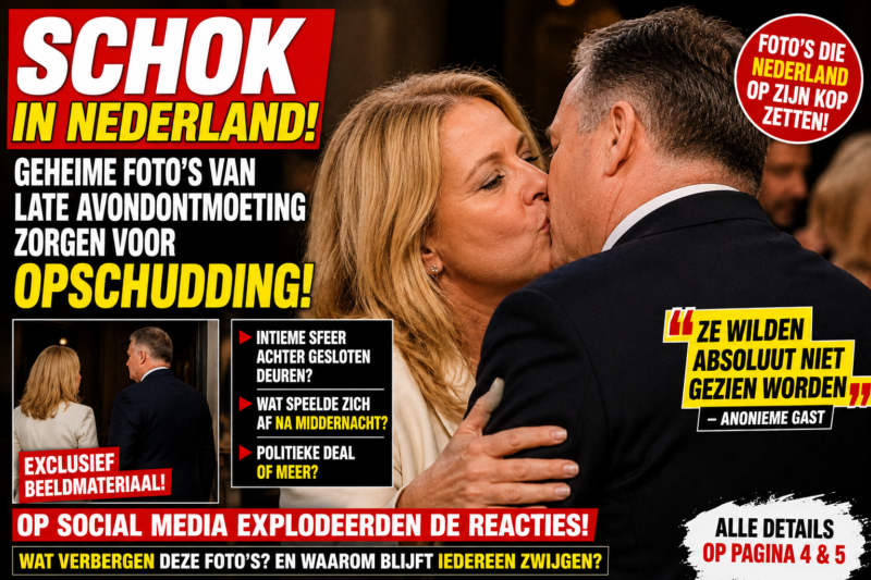 GEHEIME FOTO’S VAN LATE AVONDONTMOETING ZORGEN VOOR OPSCHUDDING!