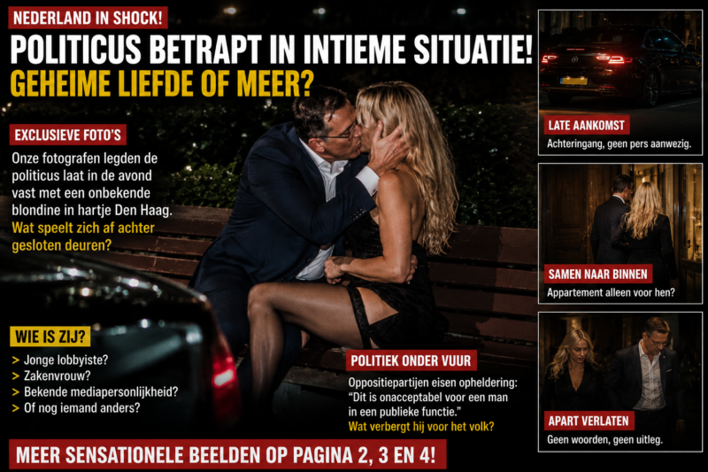POLITICUS BETRAPT IN INTIEME SITUATIE!