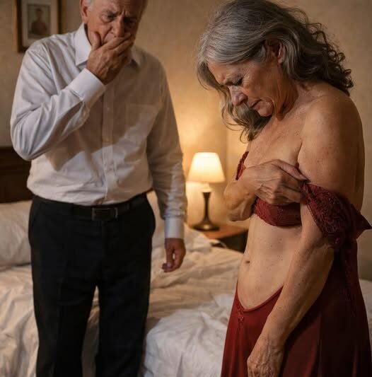 Aos 60 anos, casei-me novamente com meu primeiro amor: na noite de núpcias, enquanto eu despia minha esposa, de repente dei um passo para trás em choque e senti uma pontada de tristeza ao ver…