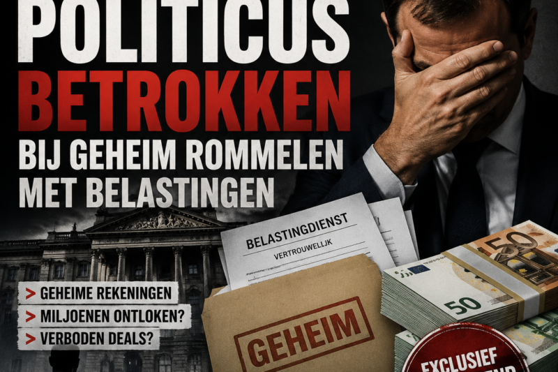 Schokkend Schandaal: Politicus betrokken bij geheim rommelen met belastingen