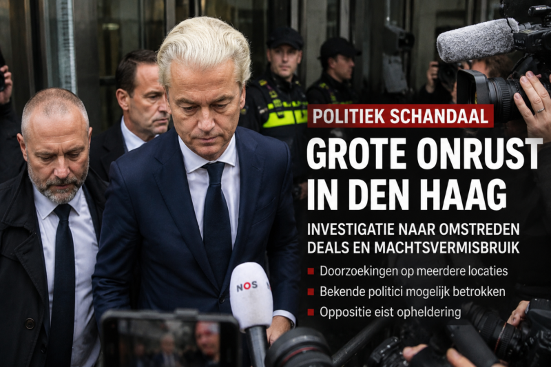 POLITIEKE BOM BARST LOS IN DEN HAAG!