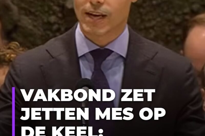 Vakbond zet Jetten mes op de keel: ´Nederland gaat helemaal plat´