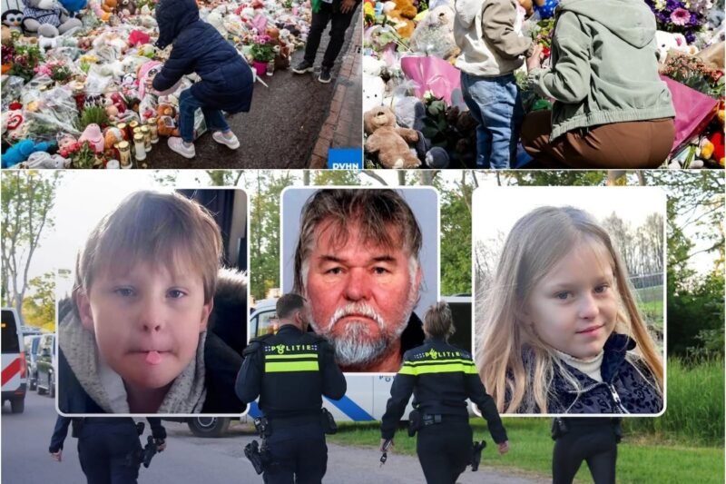 SCHOKGOLF IN WINSCHOTEN, NEDERLAND De broer en zus Jeffrey (10) en Emma zijn tragisch om het leven gekomen;