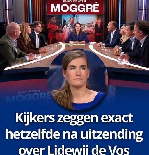 Kijkers reageren massaal op uitzending Pauw & De Wit over Lidewij de Vos en FVD