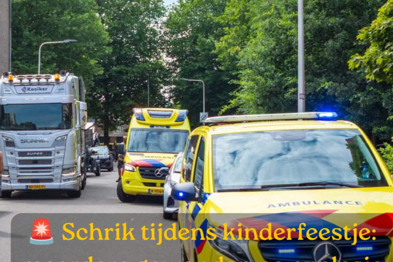 Meerdere gewonden na ontploffing van haarlakbus tijdens kinderfeestje