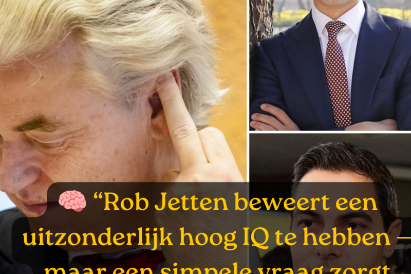 Rob Jetten beweert een IQ van 195 te hebben — maar één simpele vraag van Geert Wilders verandert alles!