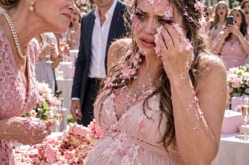 TIJDENS MIJN BABYSHOWER ONTHULDE DE TAART: “HET IS EEN MEISJE.” MIJN SCHOONMOEDER GREep DE TAART PLOTSeling, SMEERDE HEM OVER MIJN HELE GEZICHT EN ZEI: “MIJN ZOON VERDIENDE EEN JONGEN.” MIJN MAN STOND ER GEWOON BIJ EN DEED NIETS. ZE STAPTE DICHT OP ME AF EN BEVAL ME OM TE VERTREKKEN. IK VEegde DE TAART UIT MIJN OGEN, KEek HAAR RECHT AAN EN ZEI: GRAAG… – Goede verhalen